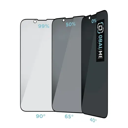 OBAL:ME Privacy 5D Glass Screen Protector for Apple iPhone 13 Mini Black