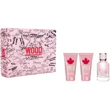 Wood for Her EDT gift set 50 ml, body lotion 50 ml and shower gel 50 ml