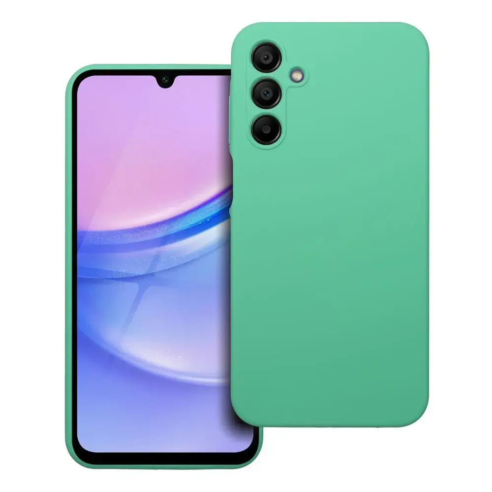 Silicone 2mm maciņš telefonam Samsung Galaxy A15 4G (A155) | A15 5G (A156) zaļš