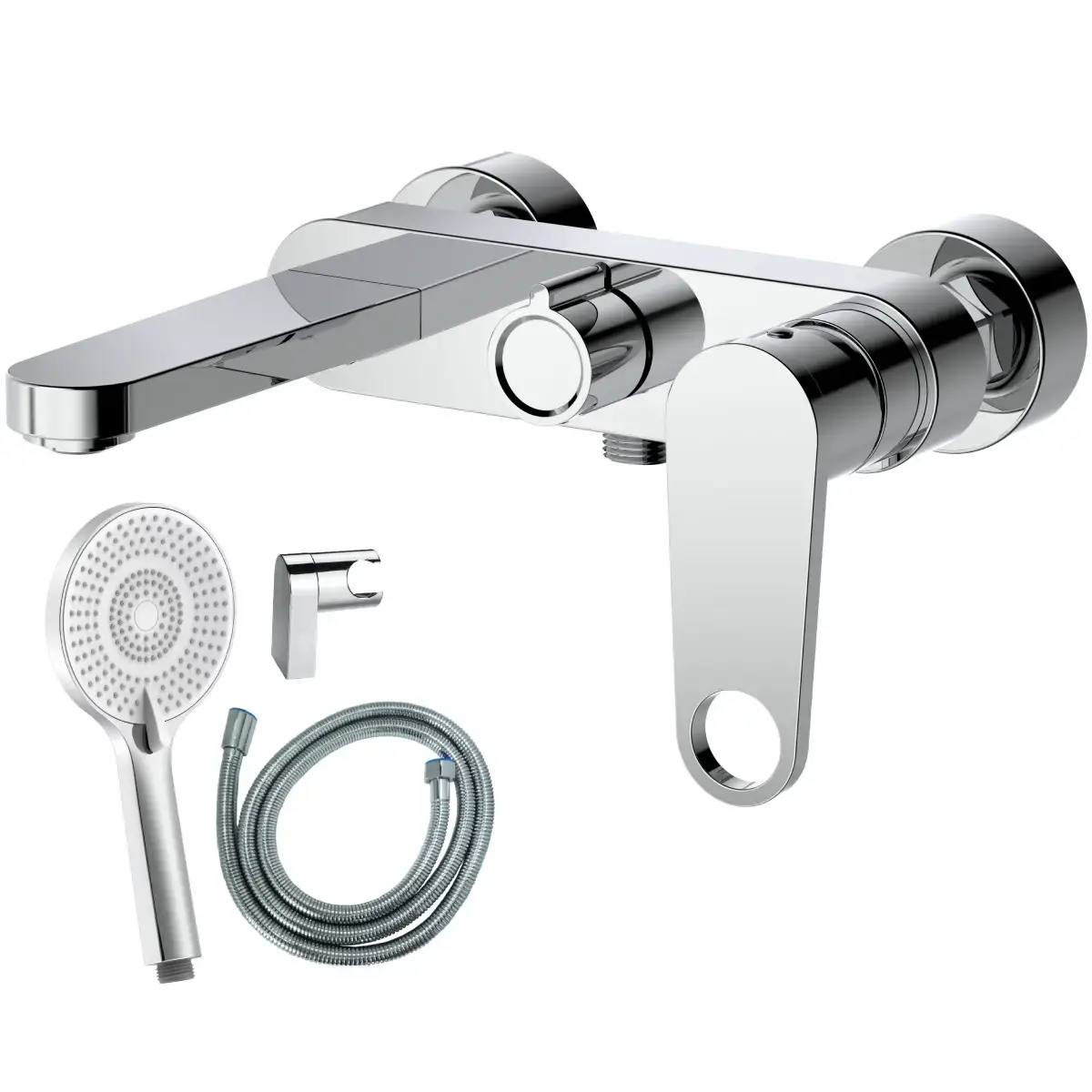 AB Bath mixer tap CHLOE, with shower set, chrome