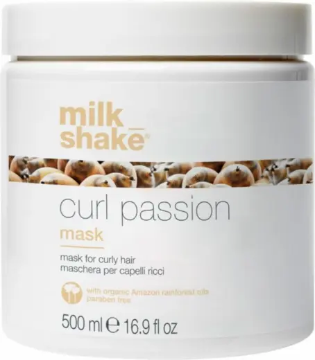 Milk Shake, Passion Deep Hydration Mask for Curly Hair, Hair Treatment Cream Mask, Hydrating, 500 ml