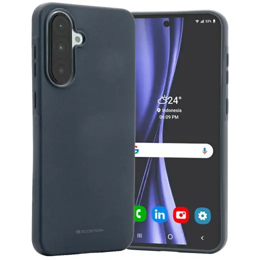 Чехол Etui Mercury Soft для телефона Samsung Galaxy A36 5G (A366) синий