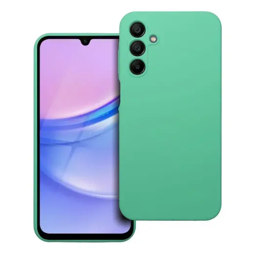 Silicone 2mm maciņš telefonam Samsung Galaxy A15 4G (A155) | A15 5G (A156) zaļš
