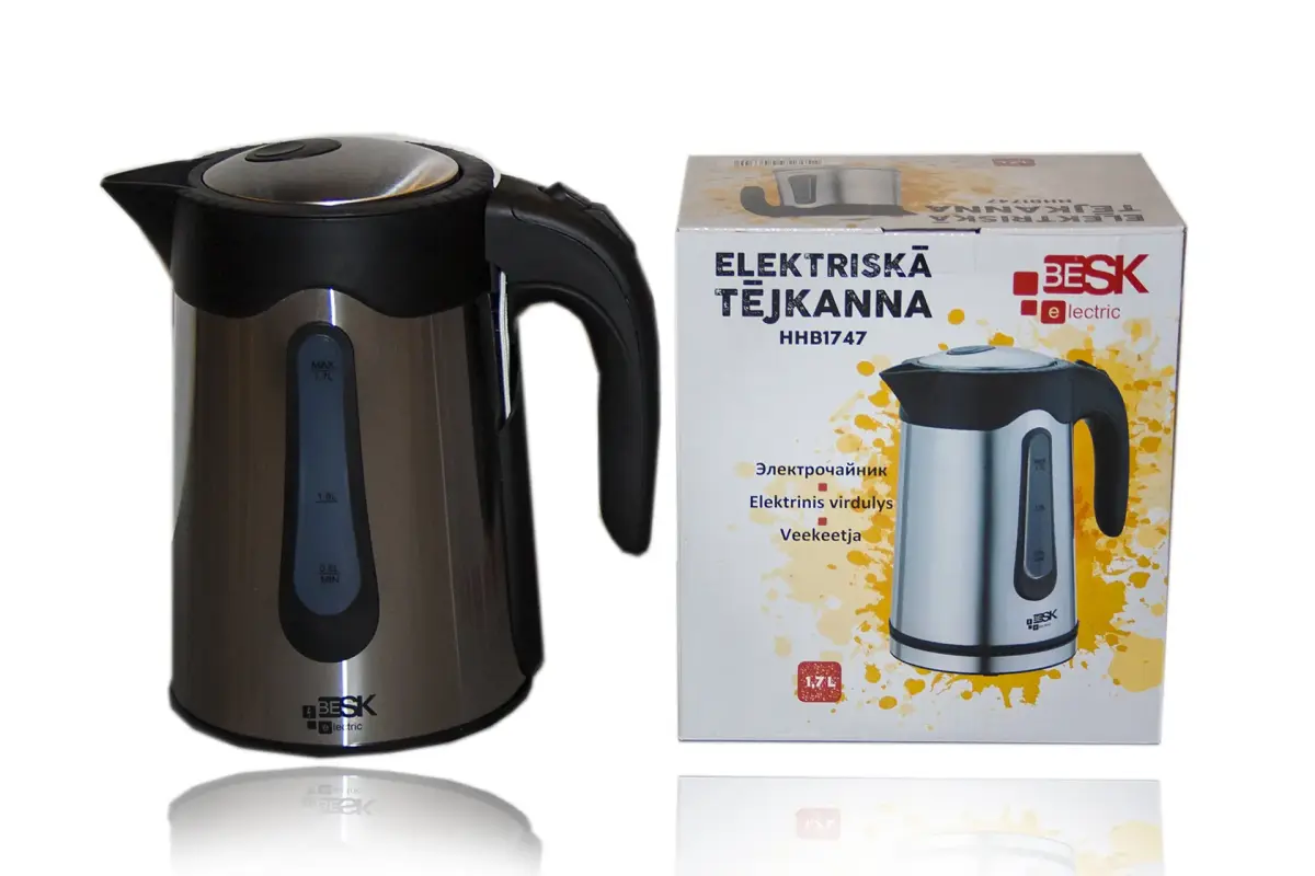 Elektriskā tējkanna 1,7L, LED apgaismojums