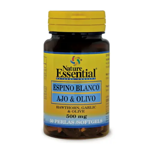 Nature Ess Espino Blanco Ajo Olivo 500 Mg 50 Perlas