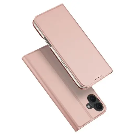 Dux Ducis Skin Pro grāmatveida maciņš telefonam iPhone 16 Plus rozā