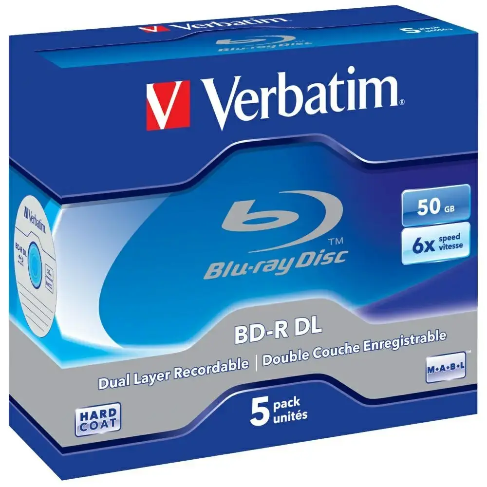 Blu-ray Discs Verbatim 50GB 6X BD-R