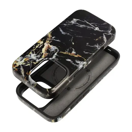 Forcell F-Protect Mirage maciņš ar MagSafe atbalstu telefonam iPhone 16 Pro melns daudzkrāsains