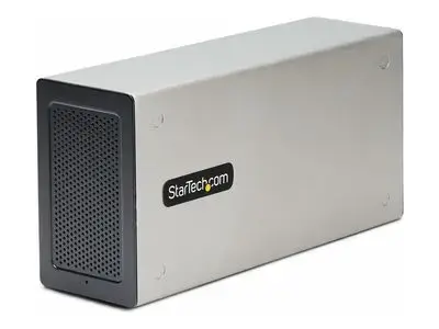 StarTech.com Thunderbolt 3 PCIe Expansion Chassis, Enclosure Box W|Dual PCI-E Slots, External PCIe Slots for Laptops|Desktops|All-In-Ones, 8K|4K Output Via TB3|DP 1.4 Ports - For PCI Express Cards (2TBT3-PCIE-ENCLOSURE) - system bus extender - DP - TAA Co