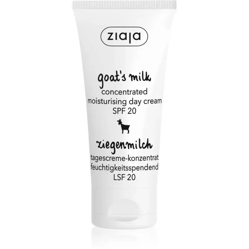 Ziaja Goat’S Milk Concentrated Moisturising Day Cream Spf20 50Ml in White