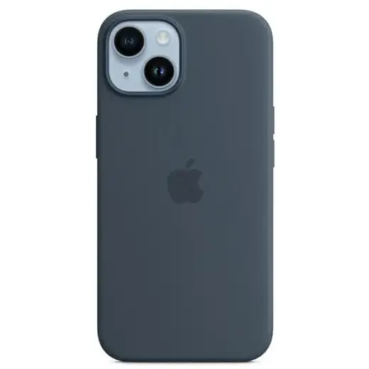 Etui Apple MPT53ZM|A iPhone 14 Plus 6,7" MagSafe niebieski|storm blue Silicone Case