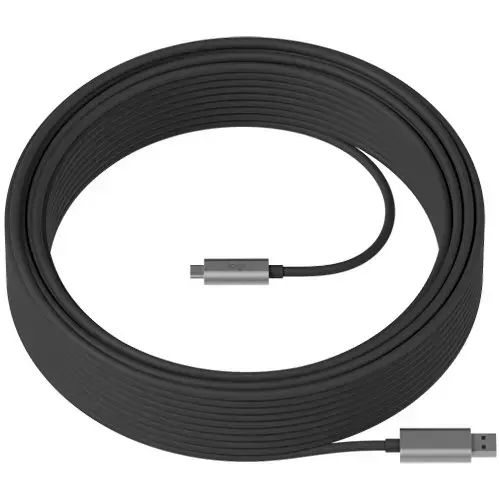 Logitech Strong - USB-C cable - USB Type A to 24 pin USB-C - 10 m