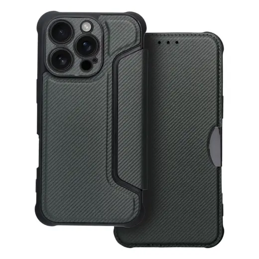 Razor grāmatveida maciņš telefonam iPhone 16 Pro zaļš