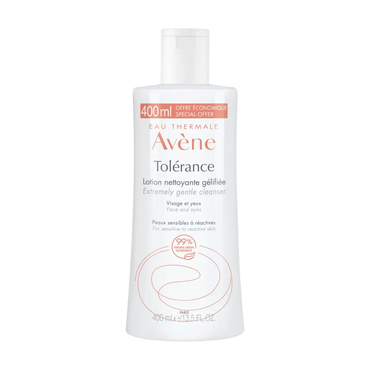 Avene, Tolerance, Gentle Cleansing, Cleansing Lotion, For Face, 400 ml