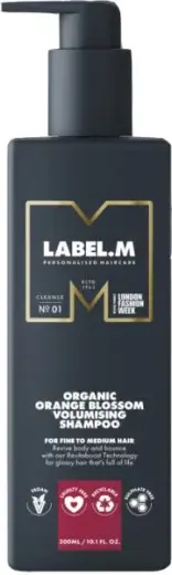Label.m Organic Orange Blossom Shampoo for Hair Volume 300 Ml