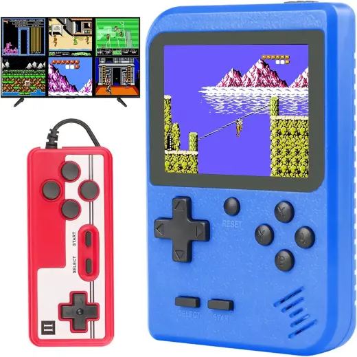 Goodbuy spēļu konsole 400 spēles | 8-Bit | AV | + gamepad zila