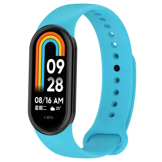Fusion viedpulksteņa siksniņa priekš Xiaomi Mi Band 8 | silikons | zila