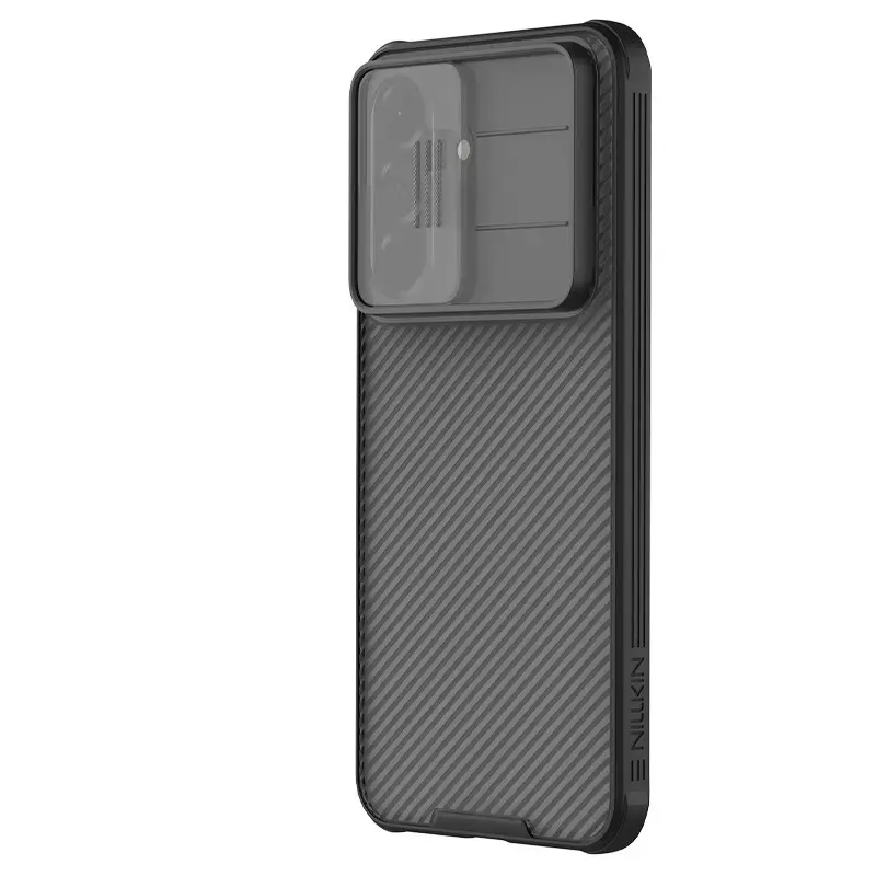 Nillkin CamShield PRO maciņš telefonam Samsung Galaxy A57 (A576) caurspīdīgs melns (ar kameras aizsargu)