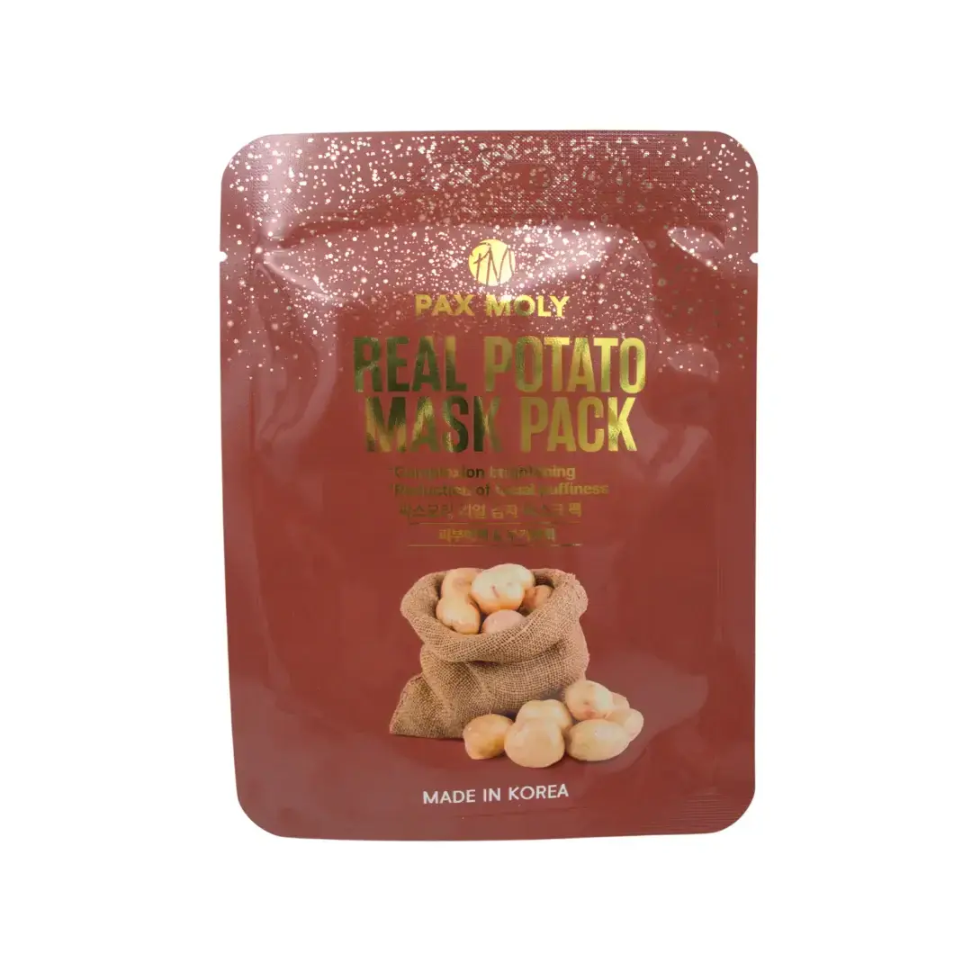 PaxMoly, Real Potato, Brightening, Sheet Mask, For Face, Day & Night, 25 ml