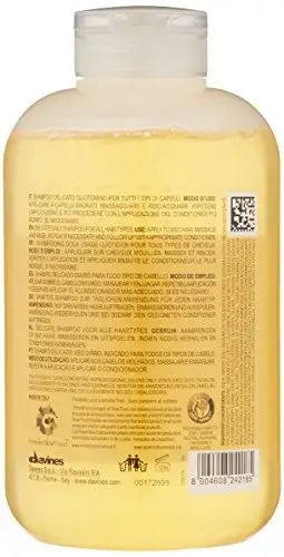 Davines - Dede Shampoo - 250ml - Female Hair Shampoo - Foaming Daily Cleansing Shampoo - Boosts Combability and Shine - Medium Fine or Fine Hair