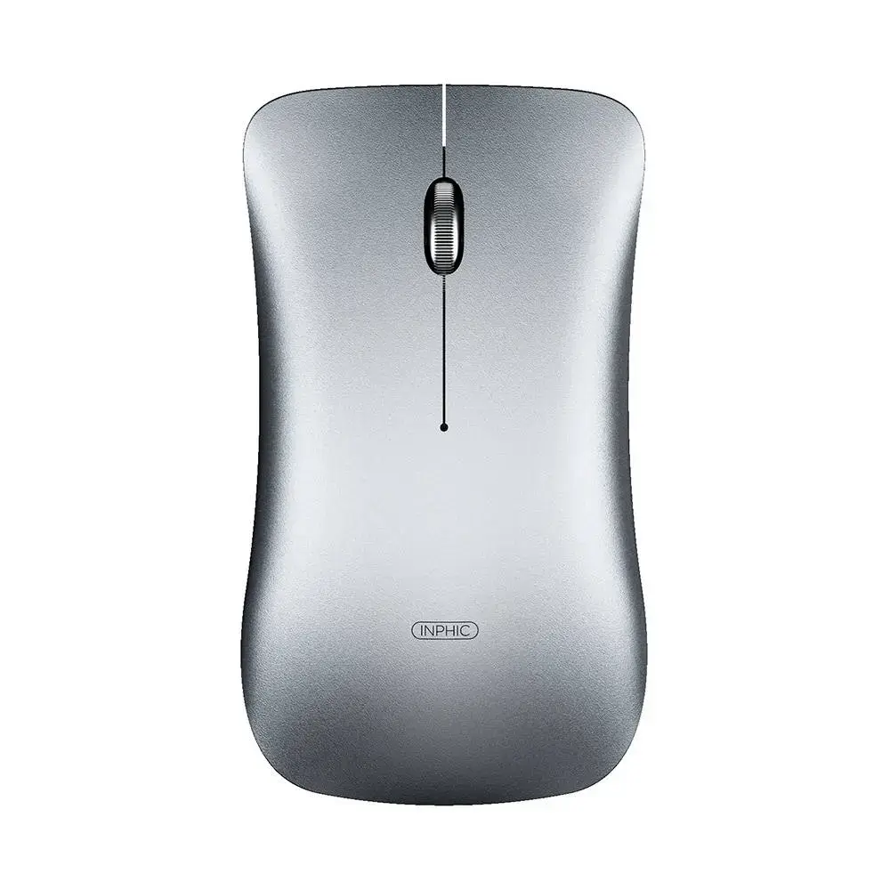 Inphic PM9BS Wireless Silent Mouse Bluetooth + 2.4G (Silver)