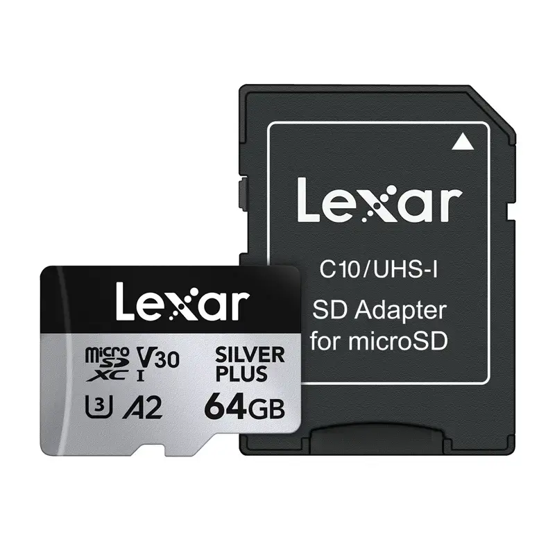 Karta pamięci Lexar High-Performance Silver Plus microSDXC 64GB + adapter