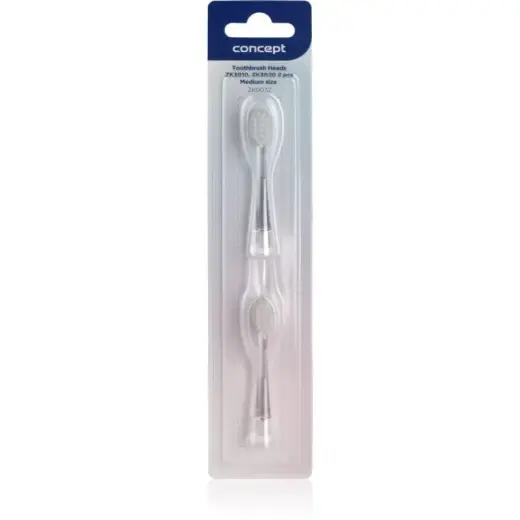 Concept Replacement Heads for Children's Toothbrushes ZK3010, ZK3020 Medium ZK0032 2pcs
