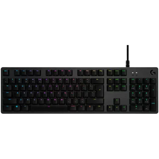 LOGITECH G512 Corded LIGHTSYNC Mechanical Gaming Keyboard - CARBON - RUS - USB - TACTILE