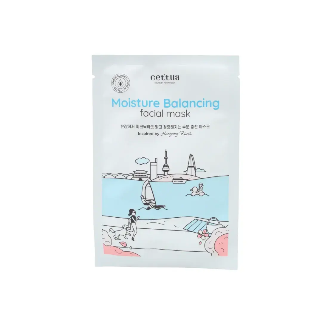 Cettua , , Moisturising AND Balancing, Sheet Mask, For Face, 20 g