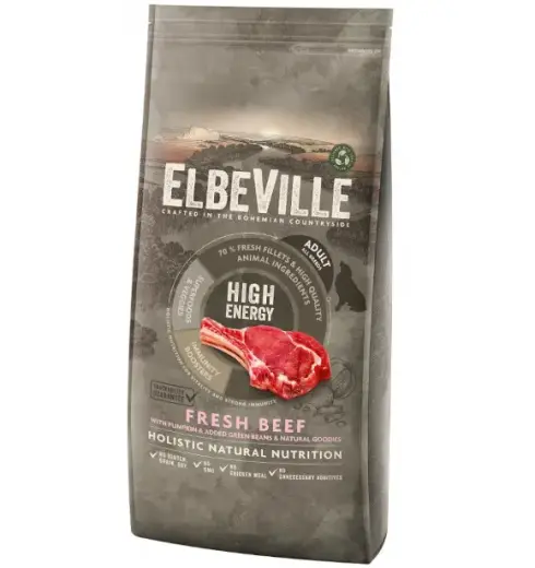 Sausa barība suņiem - ELBEVILLE Adult All Breeds Fresh Beef High Energy 20kg