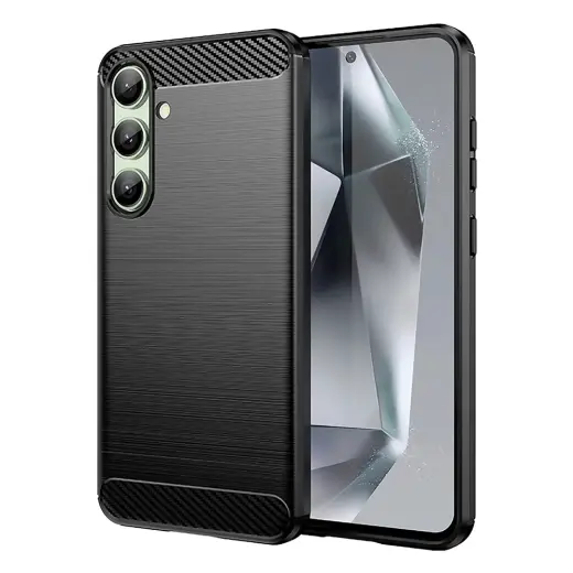 Carbon phone case for Samsung Galaxy S24 FE (S721) black