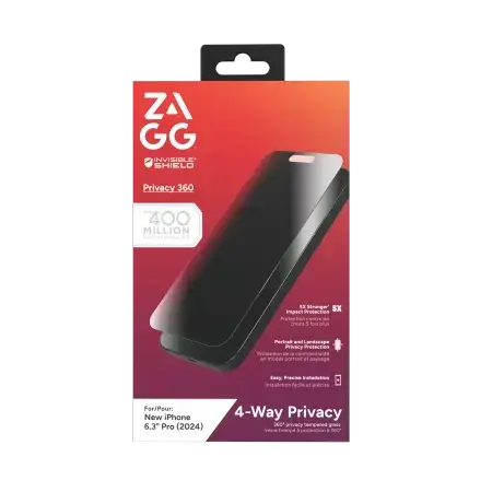 ZAGG InvisibleShield Glass Elite Privacy 360 telefonile iPhone 16 Pro