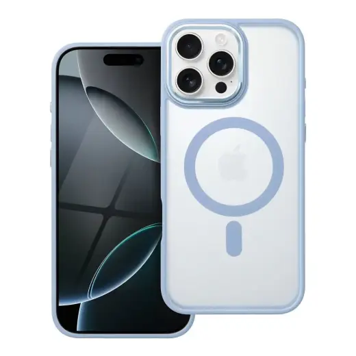Matte Mag Cover telefoni ümbris MagSafe toega iPhone 16 Pro Max sinine