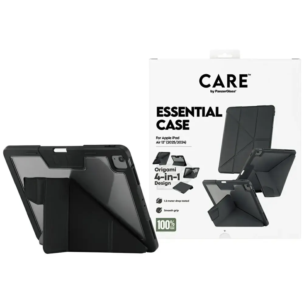 Etui Care by PanzerGlass Y fold do iPad   Air 13" (2024|2025) czarny