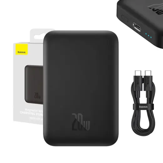 Powerbank Baseus Magnetic 6000mAh, 20W (black)