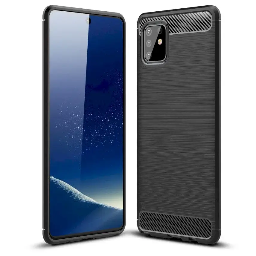 Fusion Trust Back Case Silicone Case For Samsung N770 Galaxy Note 10 Lite Black