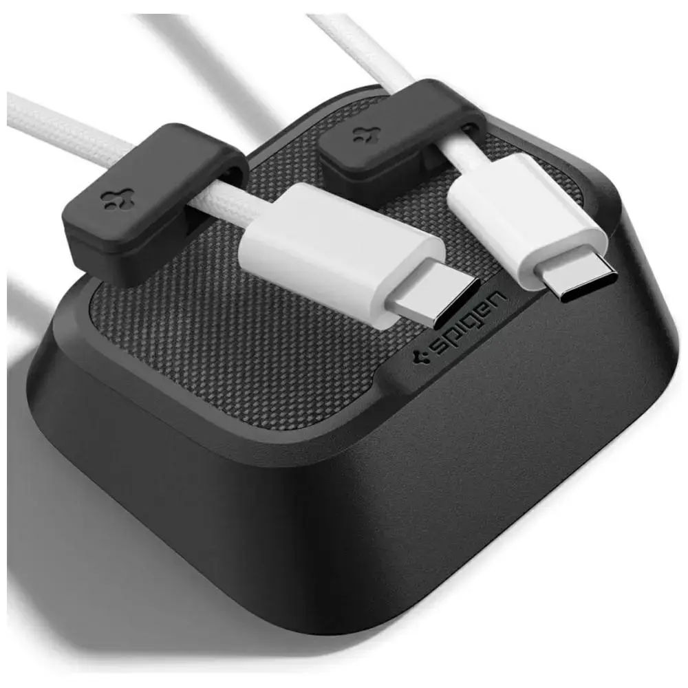 Spigen Magnetic cable holder magnetic cable organizer black