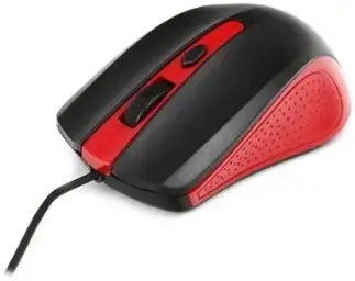 Omega OM05R Standarta 3D Optiskā Datora Pele Ar Vadu | 1000 DPI | USB | Sarkana