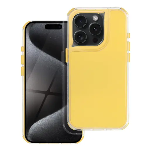 MATRIX maciņš telefonam iPhone 15 Pro Max dzeltens