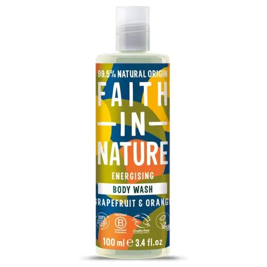 Faith In Nature, Grapefruit & Orange, Energising, Body Wash, 100 ml