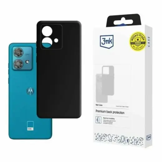 3MK Matt Case Motorola Edge 40 Neo black