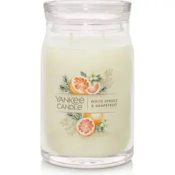 Yankee Candle White Spruce  AND  Grapefruit