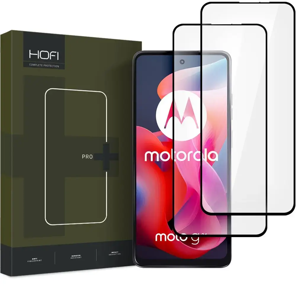 HOFI GLASS PRO+ 2-PACK TEMPERED GLASS MOTOROLA MOTO G24 | G24 POWER | G04 | E14 BLACK