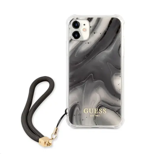 GUHCN61KSMAGR Guess TPU Marble Case for iPhone 11 Grey