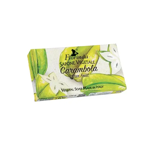 Florinda, Carambola, Vegan, Hydrating & Cleansing, Fruity, Scented Soap Bar , 100 g