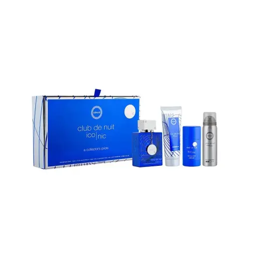 Armaf Club De Nuit Blue Iconic - EDP 105 Ml + Solid Deodorant 75 G + Spray Deodorant 50 Ml + Shower Gel 100 Ml