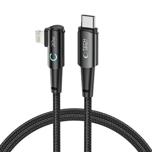 Tech-Protect UltraBoost L data transfer and charging cable | USB-C to Lightning | 20W | 1m | gray