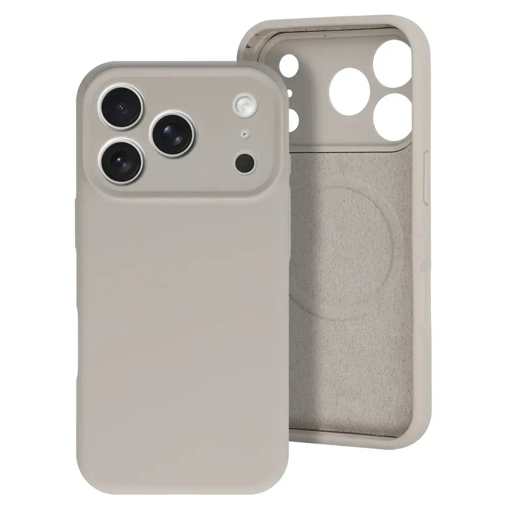 MagColor Pure maciņš telefonam iPhone 17 Pro sudraba krāsā