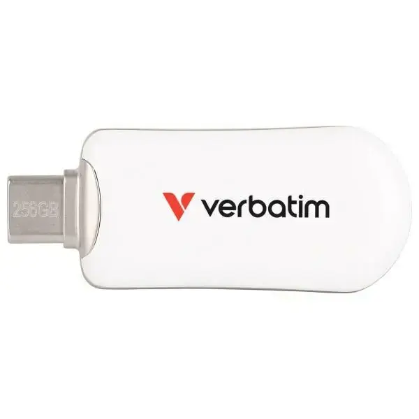 Pendrive Verbatim Plectra 256GB USB-C white 30230