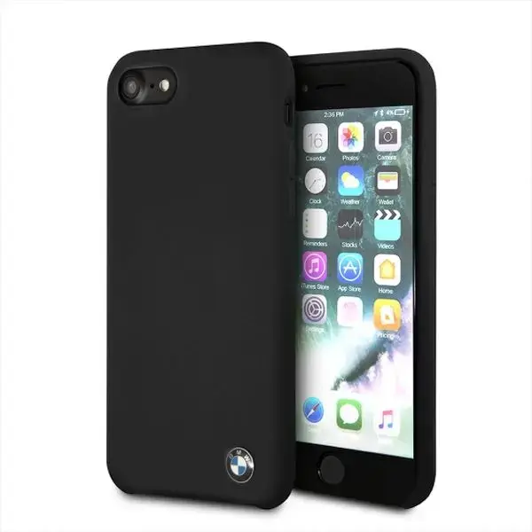 Etui hardcase BMW BMHCI8SILBK iPhone 7|8 SE 2020 | SE 2022 czarny|black Silicone